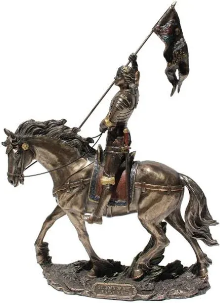 Joan Of Arc On Horse Back With Flag (Mbz+Color)