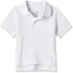 Boys Short Sleeve Pique PoloWhite SingleS 5/6