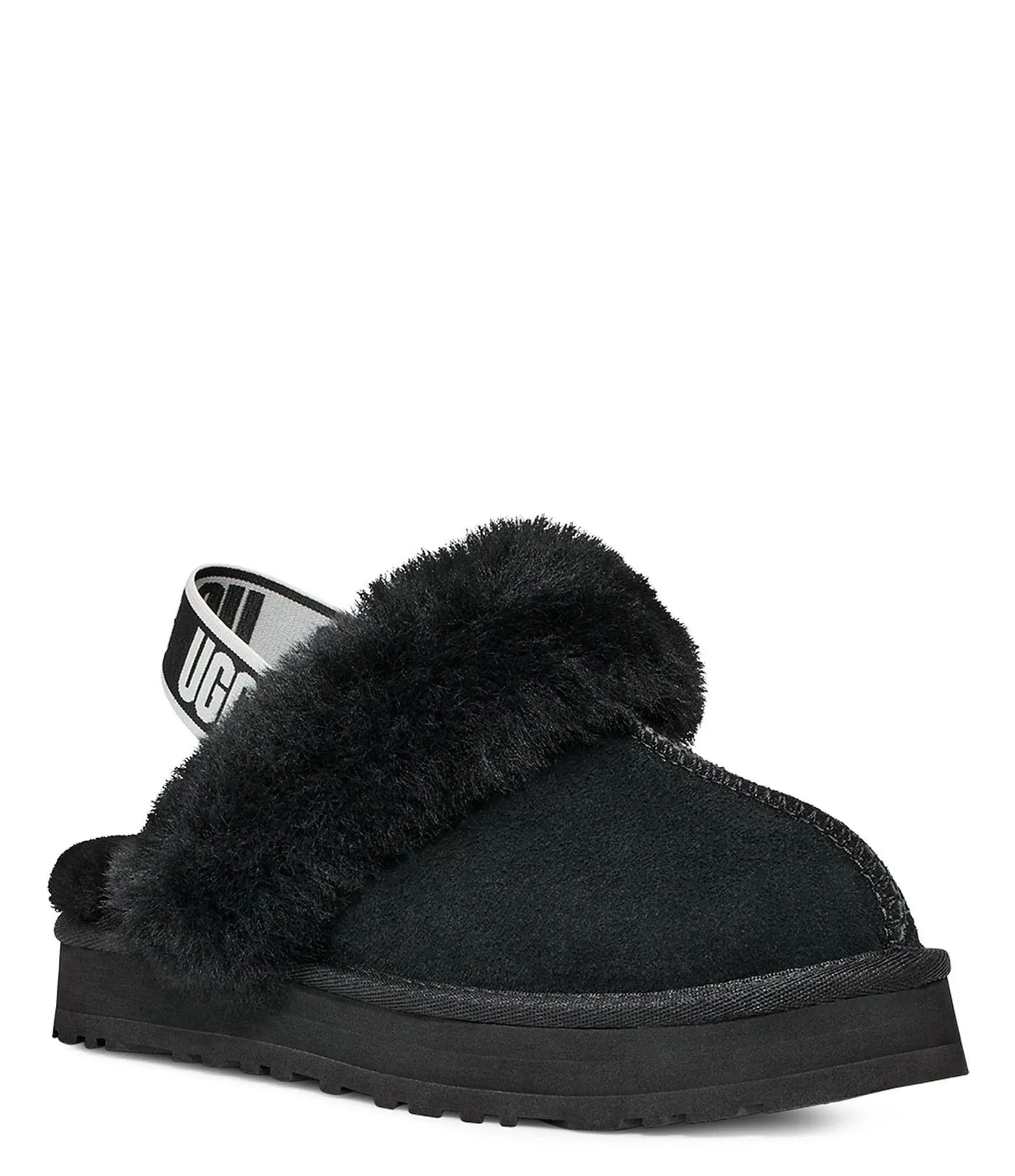 Kids' Ugg Funkette Slippers Big 6 Black