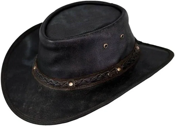 Outback Trading Co. Iron Bark Breathable Leather Hat