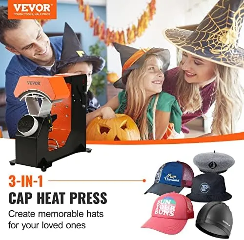 VEVOR 3-in-1 Auto Hat Heat Press