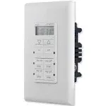 MyTouchSmart 24-Hour in-Wall Digital Timer, 4 Programmable Easy On/Off Buttons