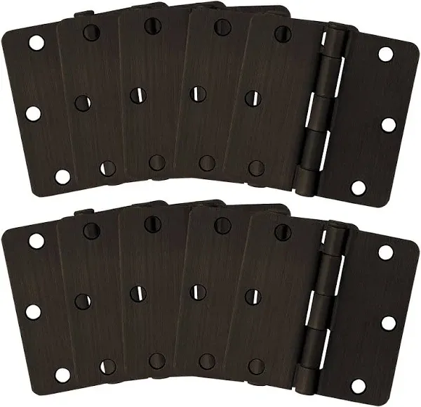 Box of 10 Design House  3-1/2&#034; Steel Door Hinge Oil Rubbed Bronze Finish