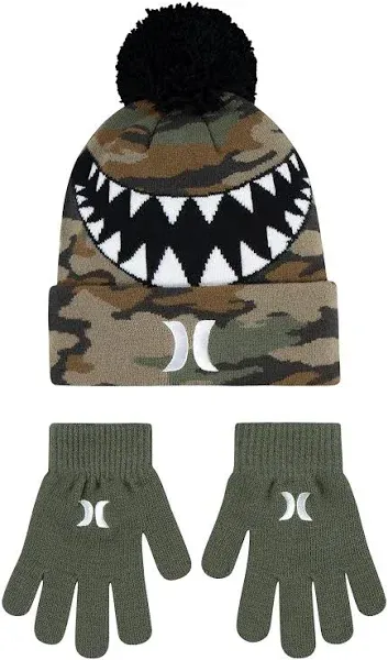 Hurley Kids' Sharkbait Beanie and Glove Set