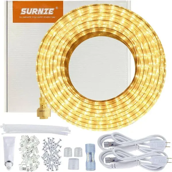 SURNIE 50ft Waterproof Flexible Strip Lights Kit