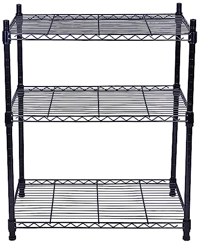 Elevon 3-Shelf Adjustable Heavy Duty Storage Shelving Unit