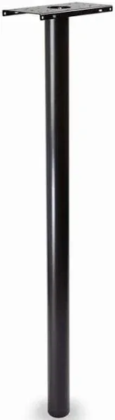 Architectural Mailboxes 7516B-10 Pacifica In-Ground Steel Mailbox Post Black