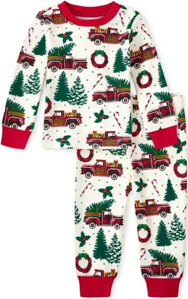 The Children’s Place Family Matching, Christmas and Holiday Pajama Sets, Cotton