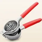 Zulay Kitchen Lemon Squeezer - Stainless Steel: Raspberry Red OS