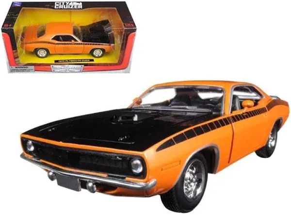 Plymouth 1970 Cuda Green with Black 1/24 by New Ray 71873 A