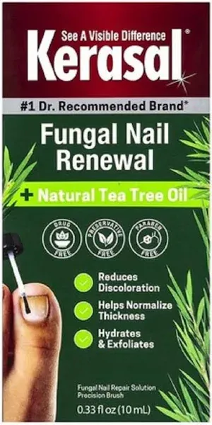 Kerasal Nail Renewal Plus Tea Tree Oil Fungal Nail Repair Solution (10 ml)