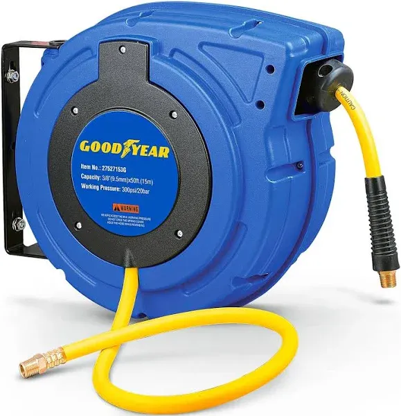 Goodyear 3/8 in. x 65 ft. Retractable Air-Hose Reel