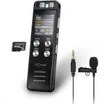 96GB Voice Recorder - Crystal-Clear High Audio Quality - 7000 Hours Recording