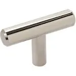 10 Pack Bar Pull Knobs Polished Nickel 1-15/16 Inch Length for Drawers