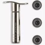 Le Creuset Wine Pump and 3 Stoppers, Black Nickel