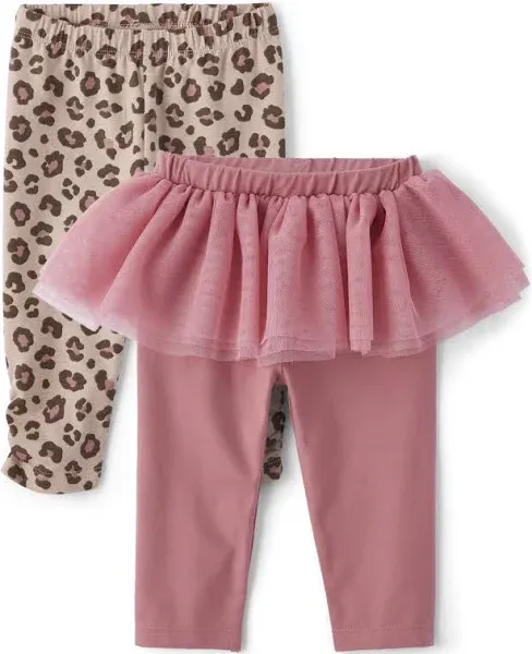 The Children's Place Baby Girls' Leopard Tutu Pants