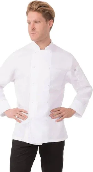 Chef Works JLLSWHTL Calgary Chef Coat Double-breasted Long Sleeves