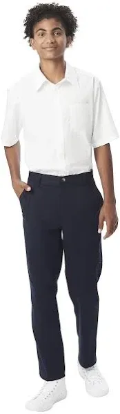 FRENCH TOAST Men&#039;s Straight Fit Stretch Chino Pants - 36x32 - Navy Blue - NEW