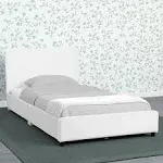 Upholstered Twin Bed with Headboard