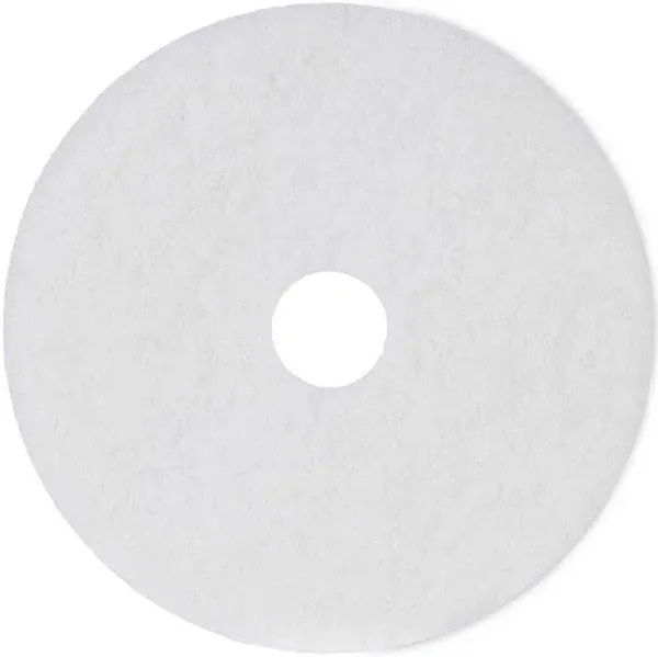 Boardwalk White Standard 12 in. Round Polishing Floor Pads