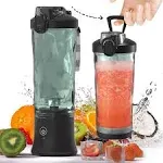 Juicer Portable USB Rechargeable Electric Blender 600ML Stainless Steel Food Grade Blender Juicer with Bottom Lid