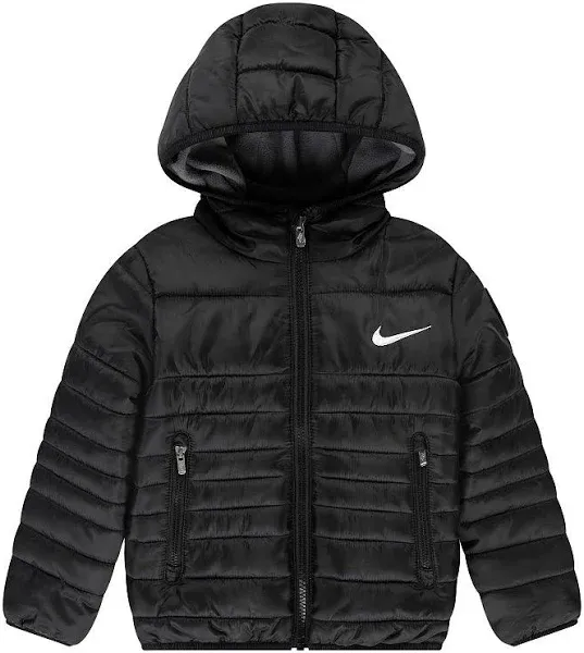 Nike Midweight Fill Hooded Jacket – Black – Kids Size 6