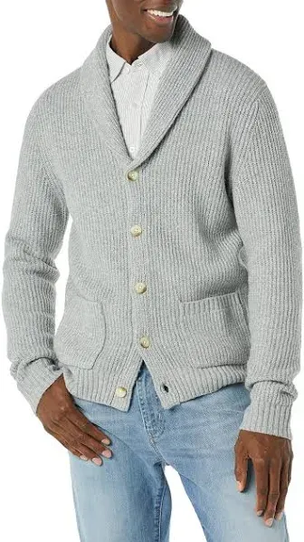 Amazon Essentials Men's Soft Touch Shawl Collar Cardigan