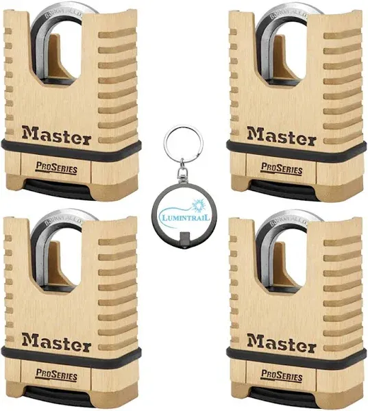 Master Lock Combination Padlock,1 15/16in,Rectgle 1177