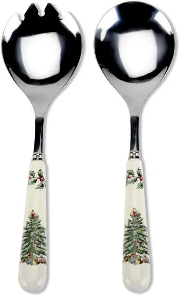 Spode Christmas Tree Salad Servers