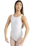 Capezio Women's High-Neck Tank Leotard in White | Size: Medium