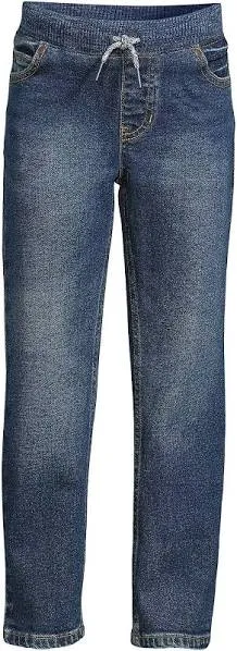 Lands' End Boys Iron Knee Stretch Pull On Jeans