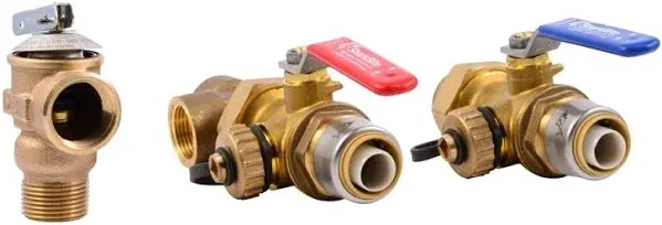 SharkBite 3/4 in. Tankless Water Heater Valves Installation Kit 25374