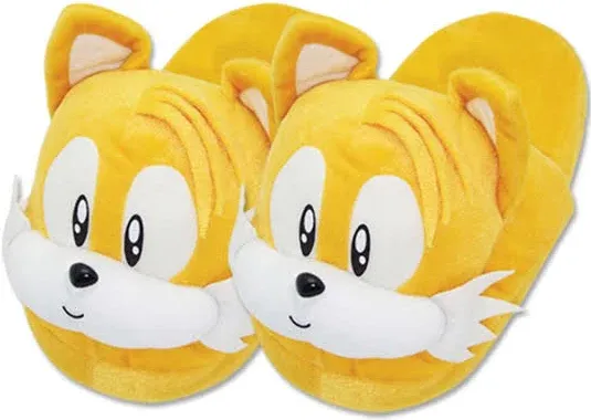 Sonic The Hedgehog Tails Classic Video Game Plush Slippers GE-8826