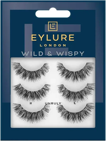 Eylure False Lashes, Wild & Wispy Unruly, 3 Pair