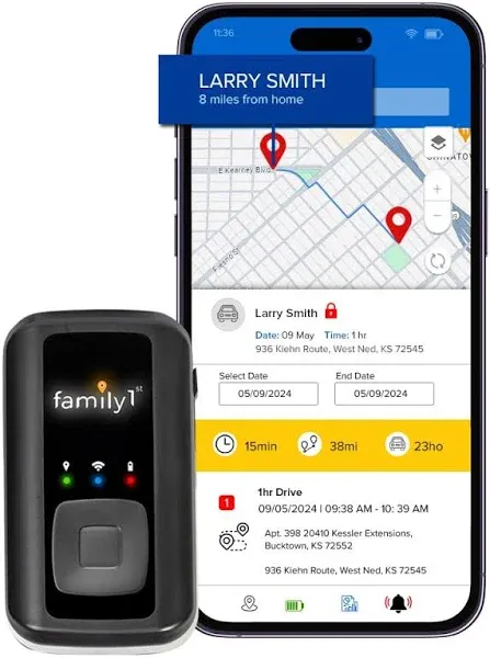 Family1st Real Time Portable GPS Tracker For Cars, People, &amp; Vehicles