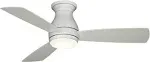 Fanimation Hugh 44 in. LED Indoor/Outdoor Matte White Ceiling Fan with Remote