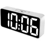 DreamSky Large Digital Alarm Clock Big Numbers for Seniors & Visually Impaired, 9 Inches Electric Clocks for Bedroom, Jumbo Display Fully Dimmable