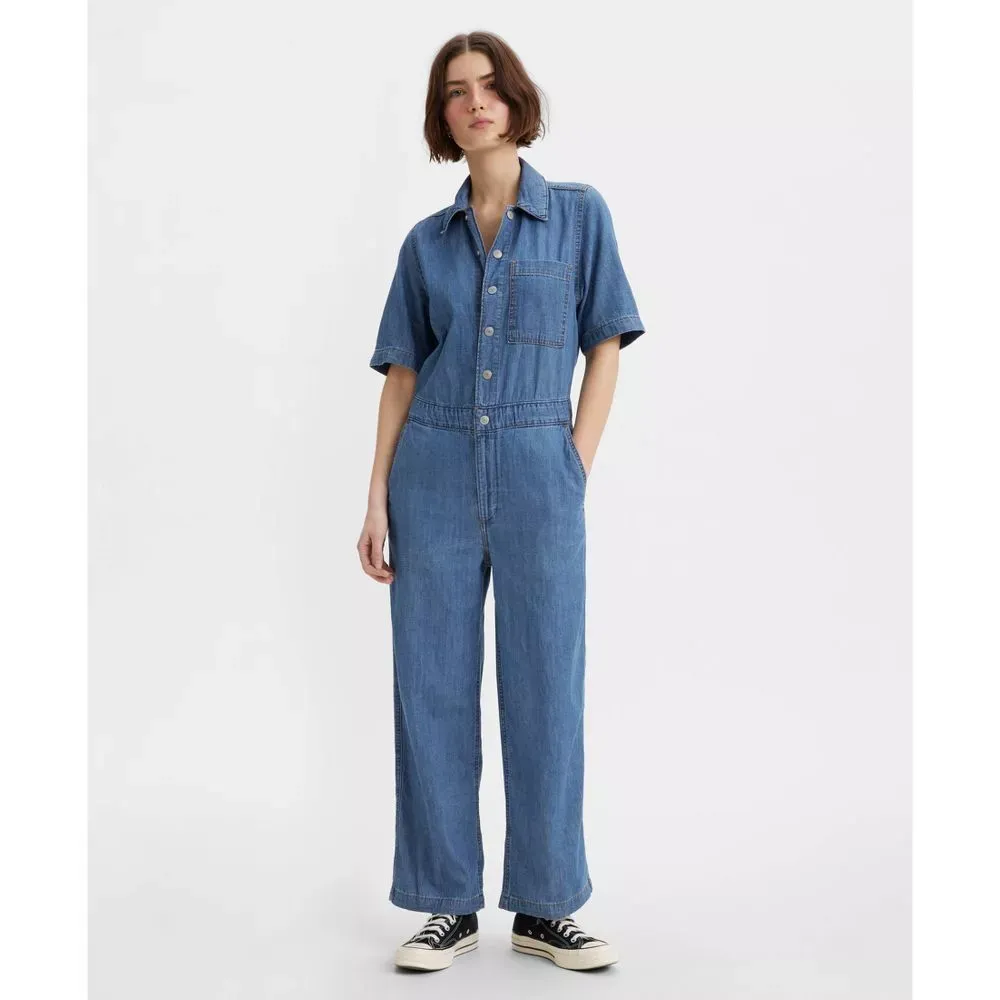 Levi's Women's Short Sleeve Heritage Jumpsuit - Playday XXL