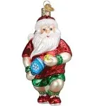 Pickleball Santa Ornament