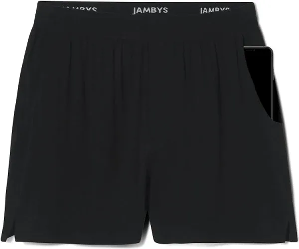 Jambys Boxers With Pockets | House Shorts Unisex Lounge and Sleep Shorts for Women and Men, Multi-Use Pajama Shorts