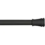 Kenney Twist & Fit 5/8 in Tension Curtain Rod, Black