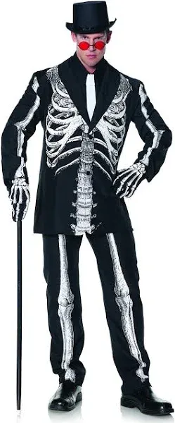 BONE DADDY SKELETON ADULT HALLOWEEN COSTUME MEN&#039;S SIZE XLARGE