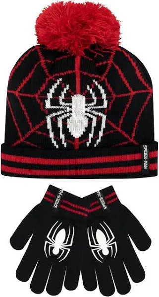 NEW! Marvel Spiderman Hat &amp; Glove Set Ages 4-7 LAST ONE! FREE SHIPPING!