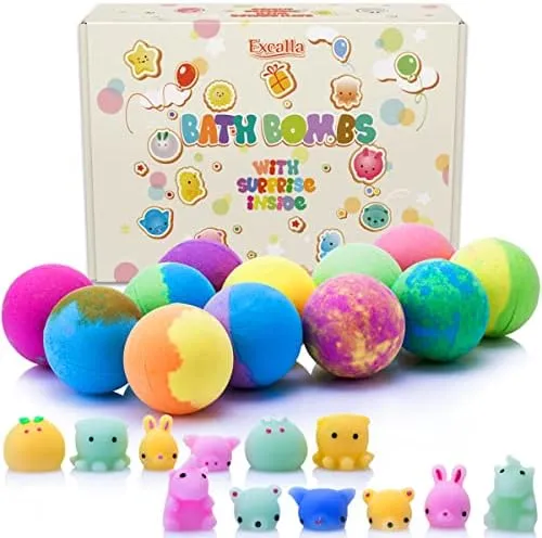 Bath Bombs for Kids with Toys Inside