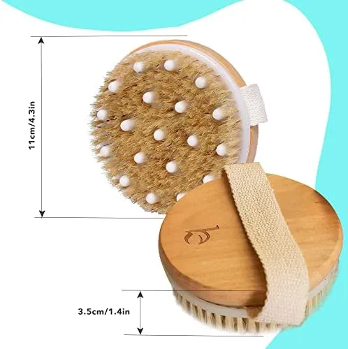 Dry Brushing Body Brush with Cellulite Massager