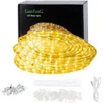 GUOTONG 50ft/15m Plugin Rope Lights