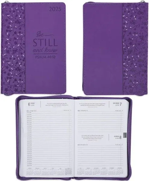 Christian Art Gifts 2025 Executive Planner Be Still Ps. 46:10