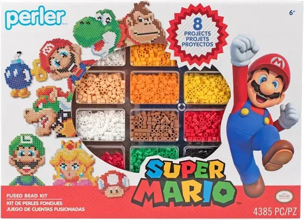 Perler Nintendo Super Mario Fused Bead Deluxe Box Kit