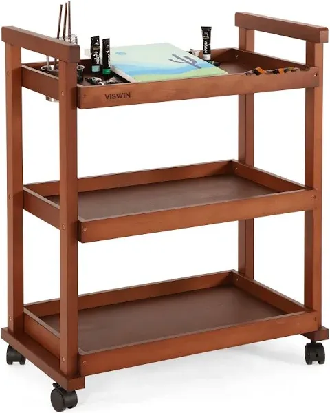 VISWIN 3-Tier Rolling Utility Trolley