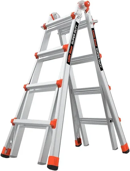 LITTLE GIANT 10401 Multipurpose Ladder,13 ft.,IAA 1YME9